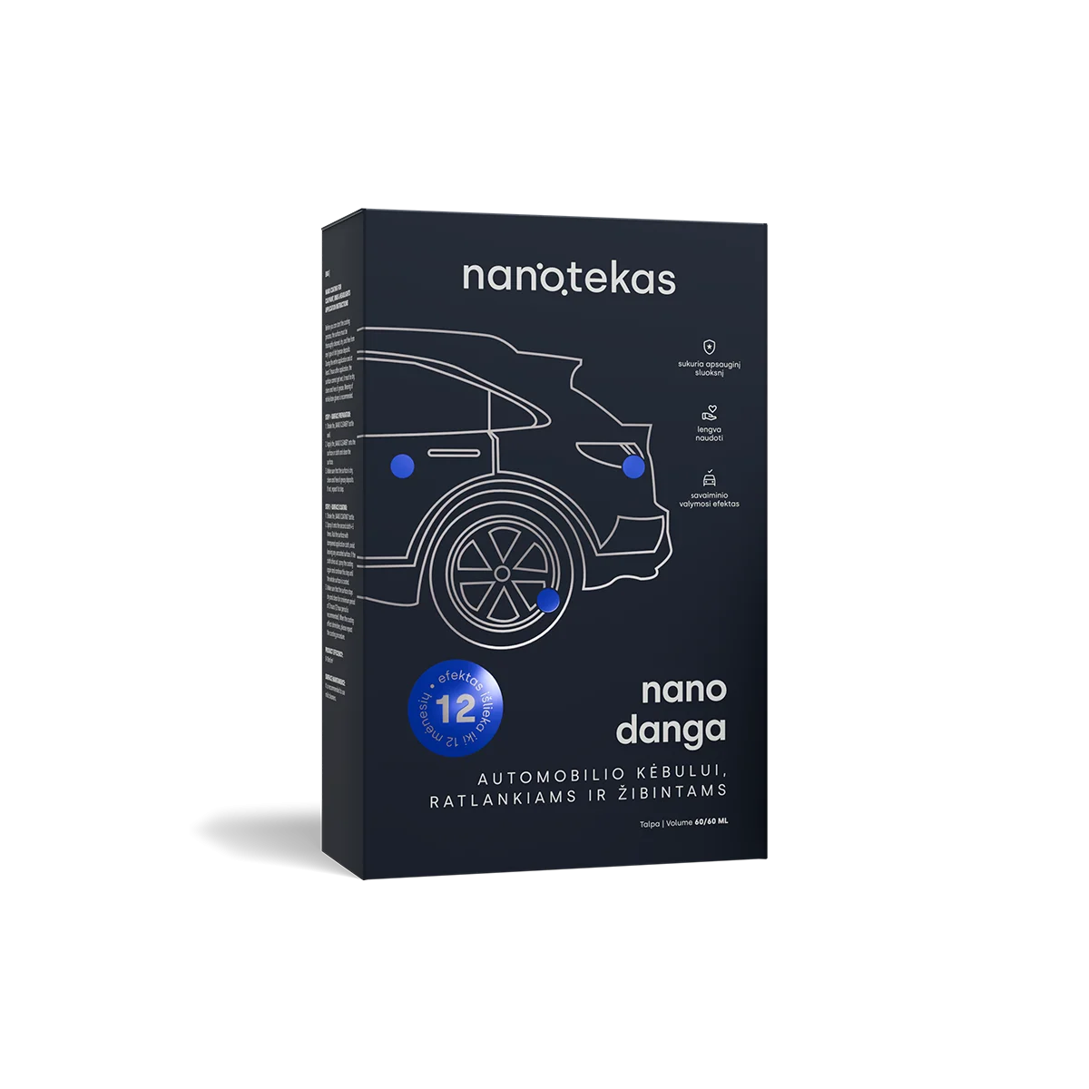 Nano danga kėbului, ratlankiams ir žibintams